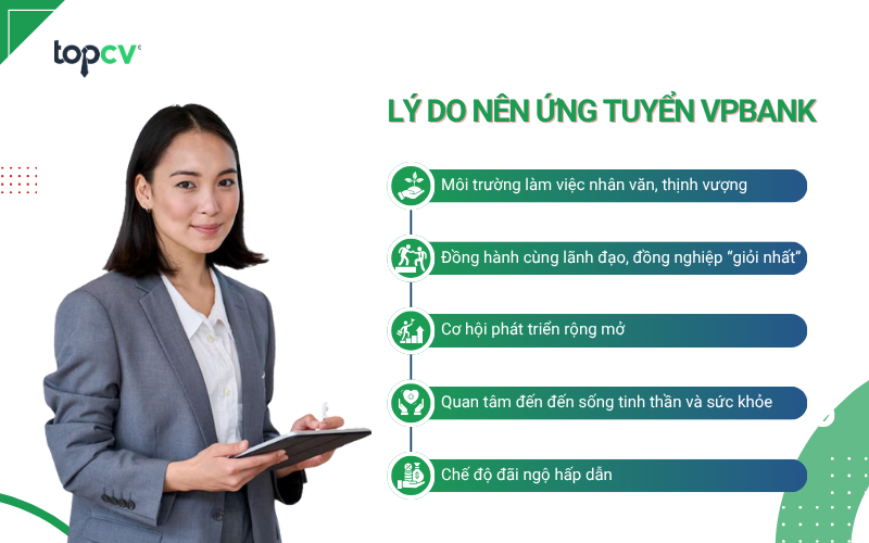 Lý do nên ứng tuyển vào VPBank